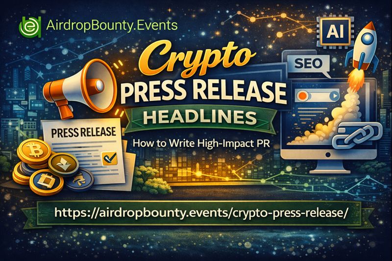 Cómo escribir comunicados de prensa criptográficos de alto impacto que posicionen